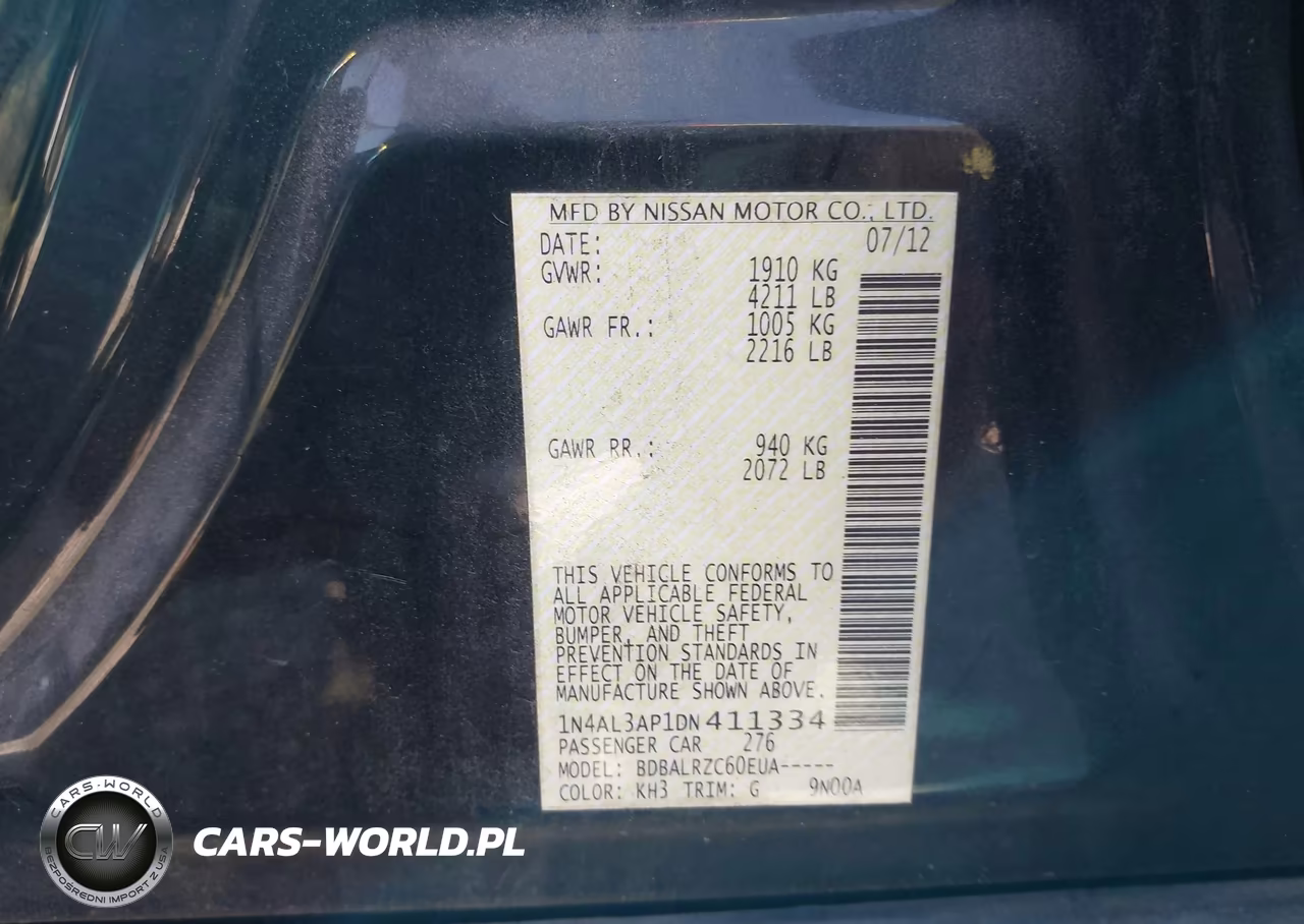 2013 Nissan Altima 2.5 S VIN:1N4AL3AP1DN411334 - 9