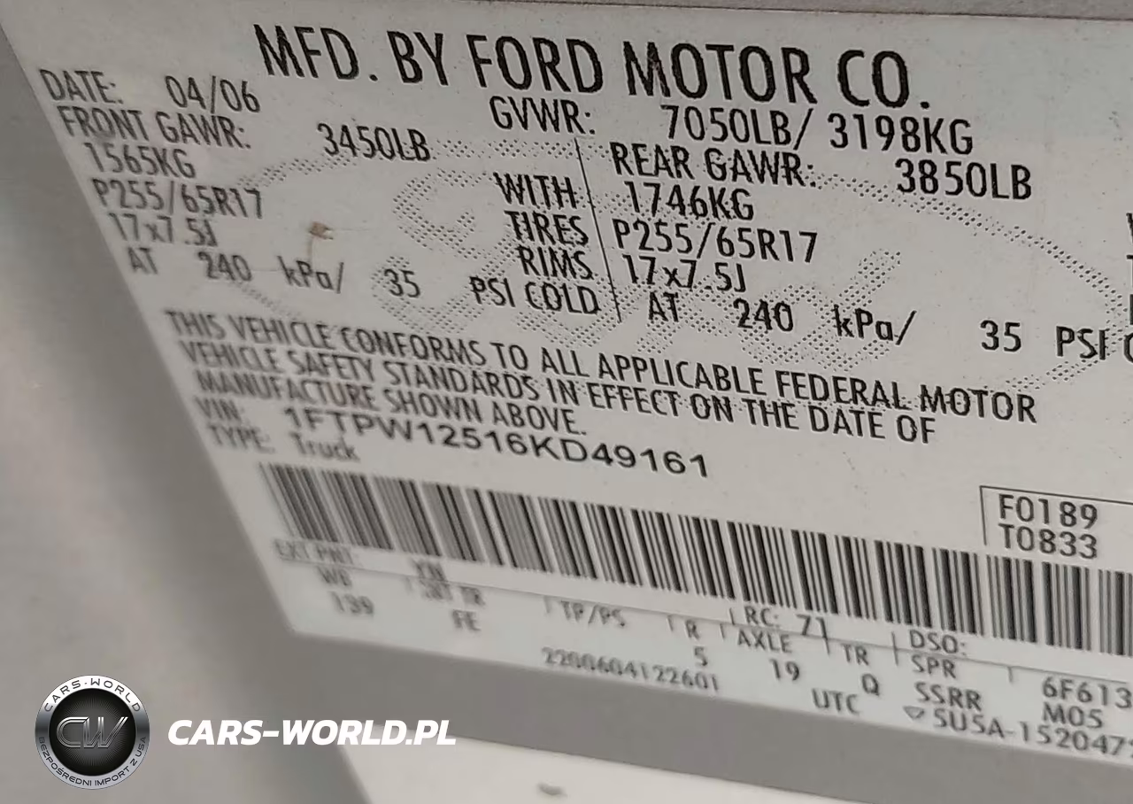 2006 Ford F-150 Lariat-Xlt VIN:1FTPW12516KD49161 - 9