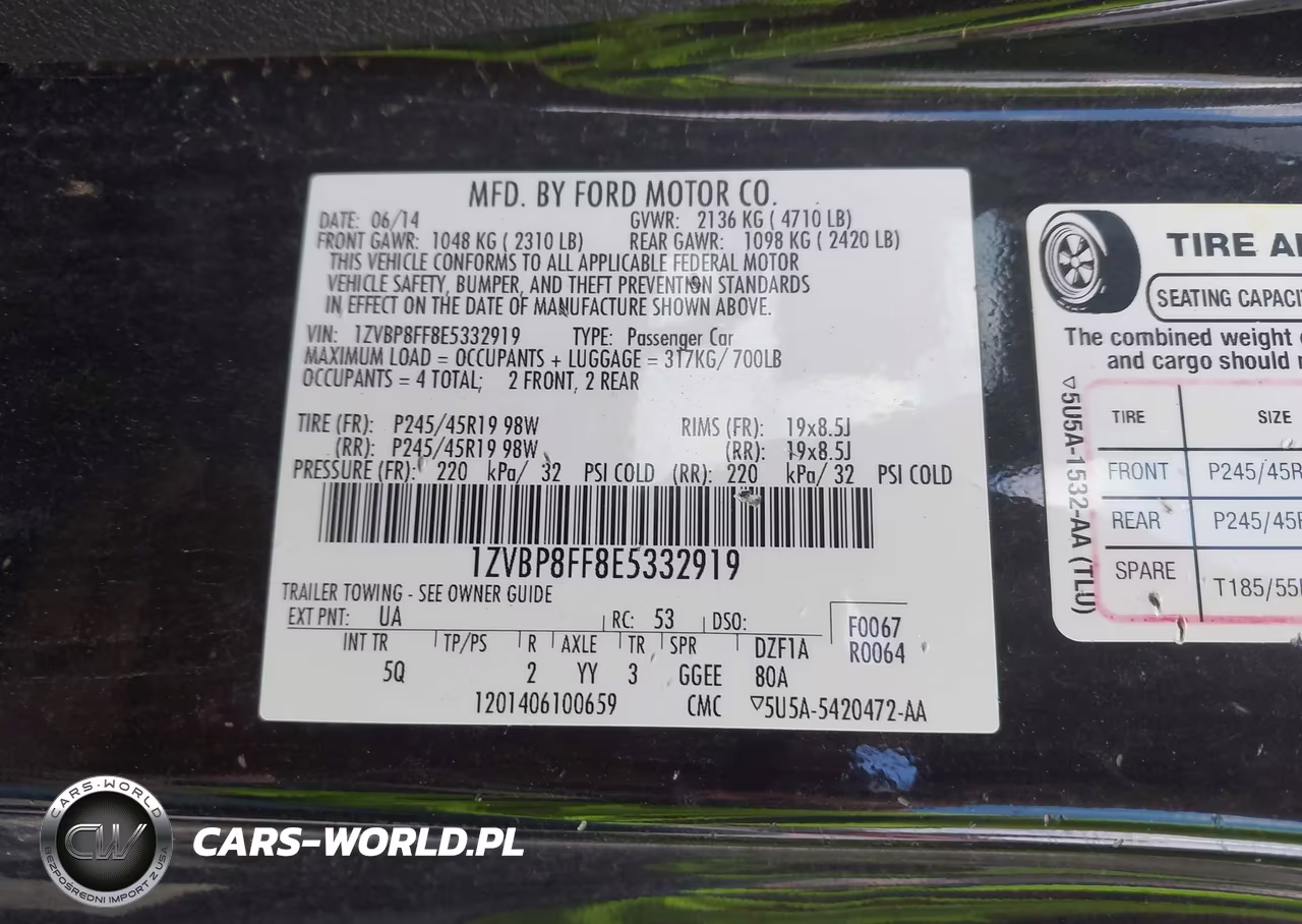 2014 Ford Mustang Gt VIN:1ZVBP8FF8E5332919 - 9