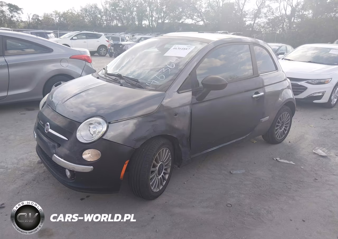 2012 Fiat 500 Lounge VIN:3C3CFFCR2CT108575 - 2