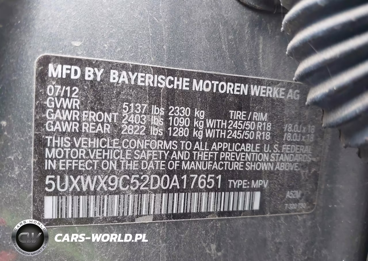 2013 BMW X3 xDrive28I VIN:5UXWX9C52D0A17651 - 9