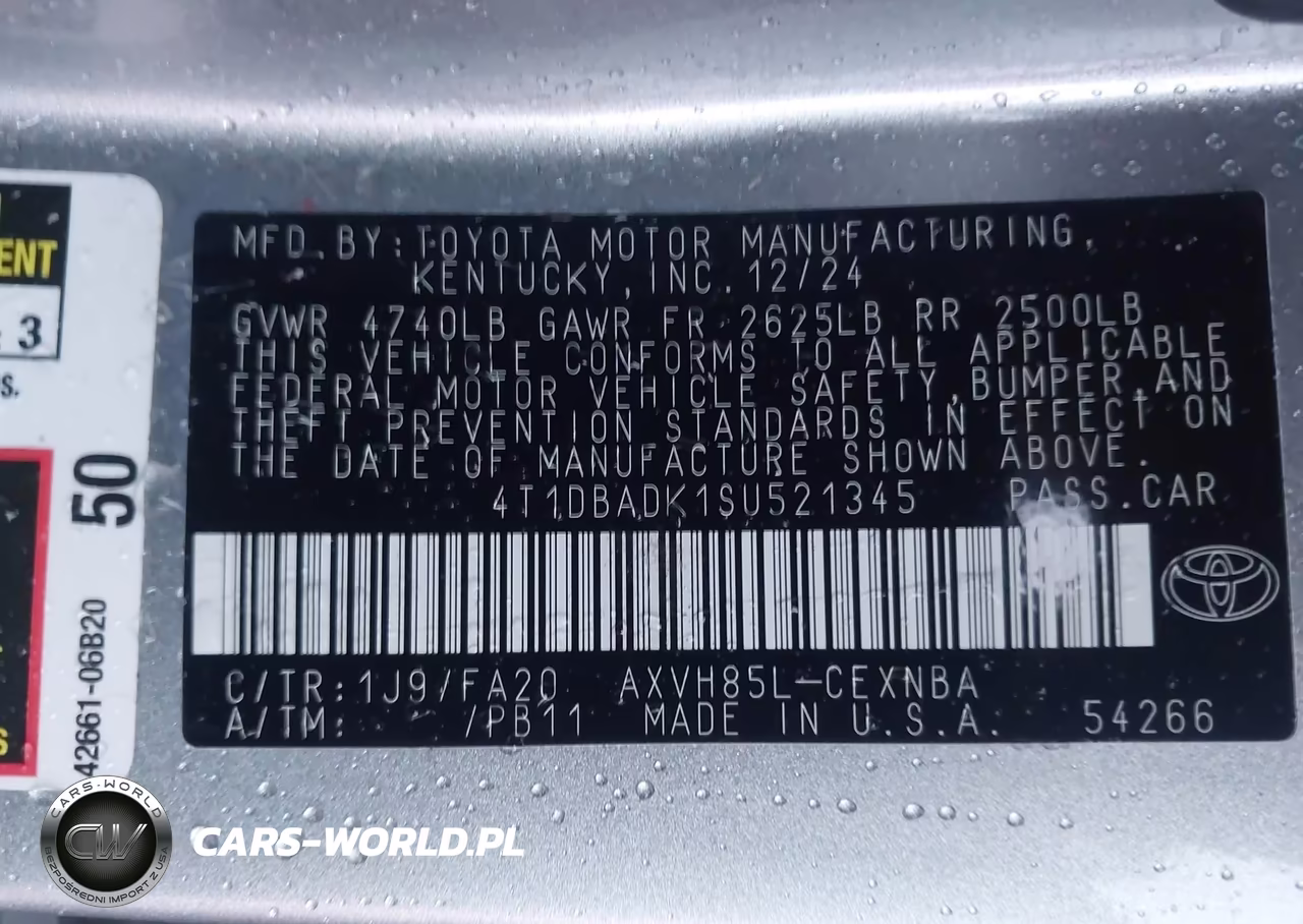 2025 Toyota Camry Le VIN:4T1DBADK1SU521345 - 9