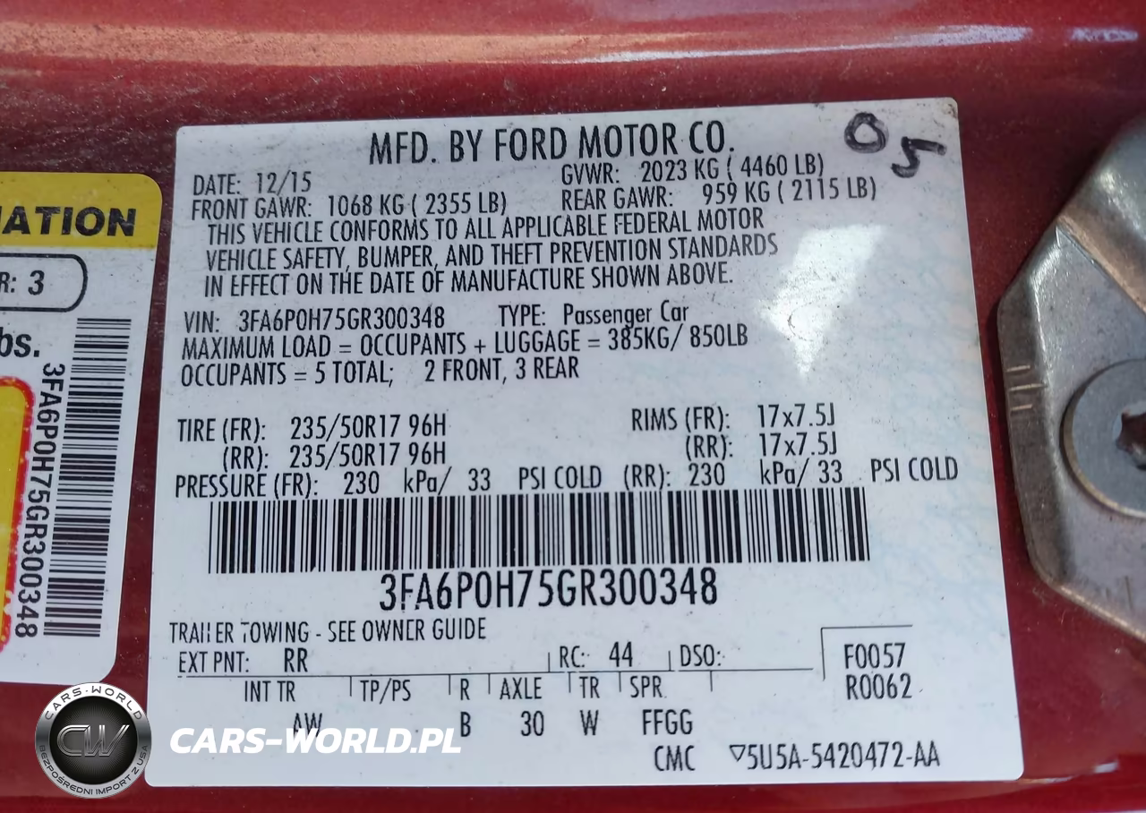 2016 Ford Fusion Se VIN:3FA6P0H75GR300348 - 9