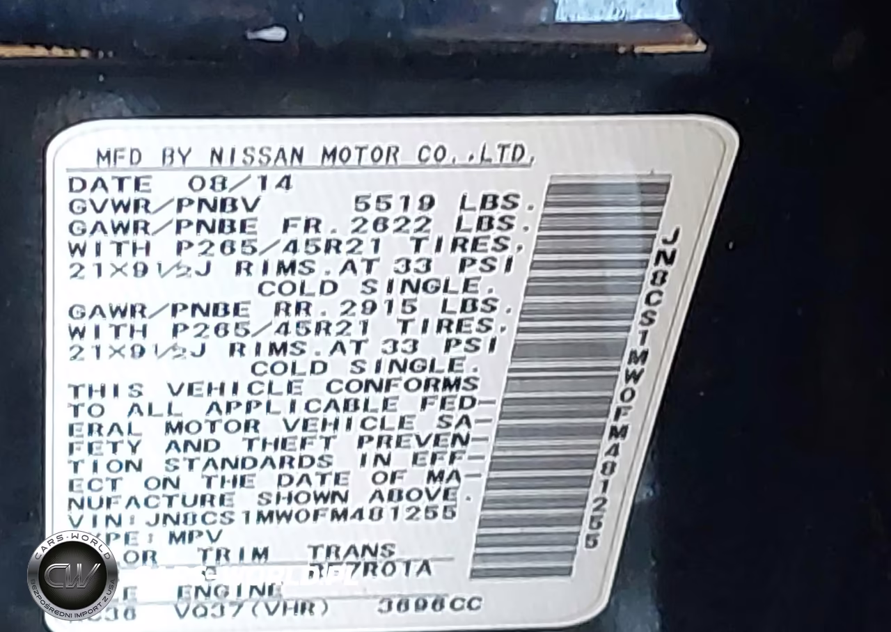 2015 Infiniti Qx70 VIN:JN8CS1MW0FM481255 - 9