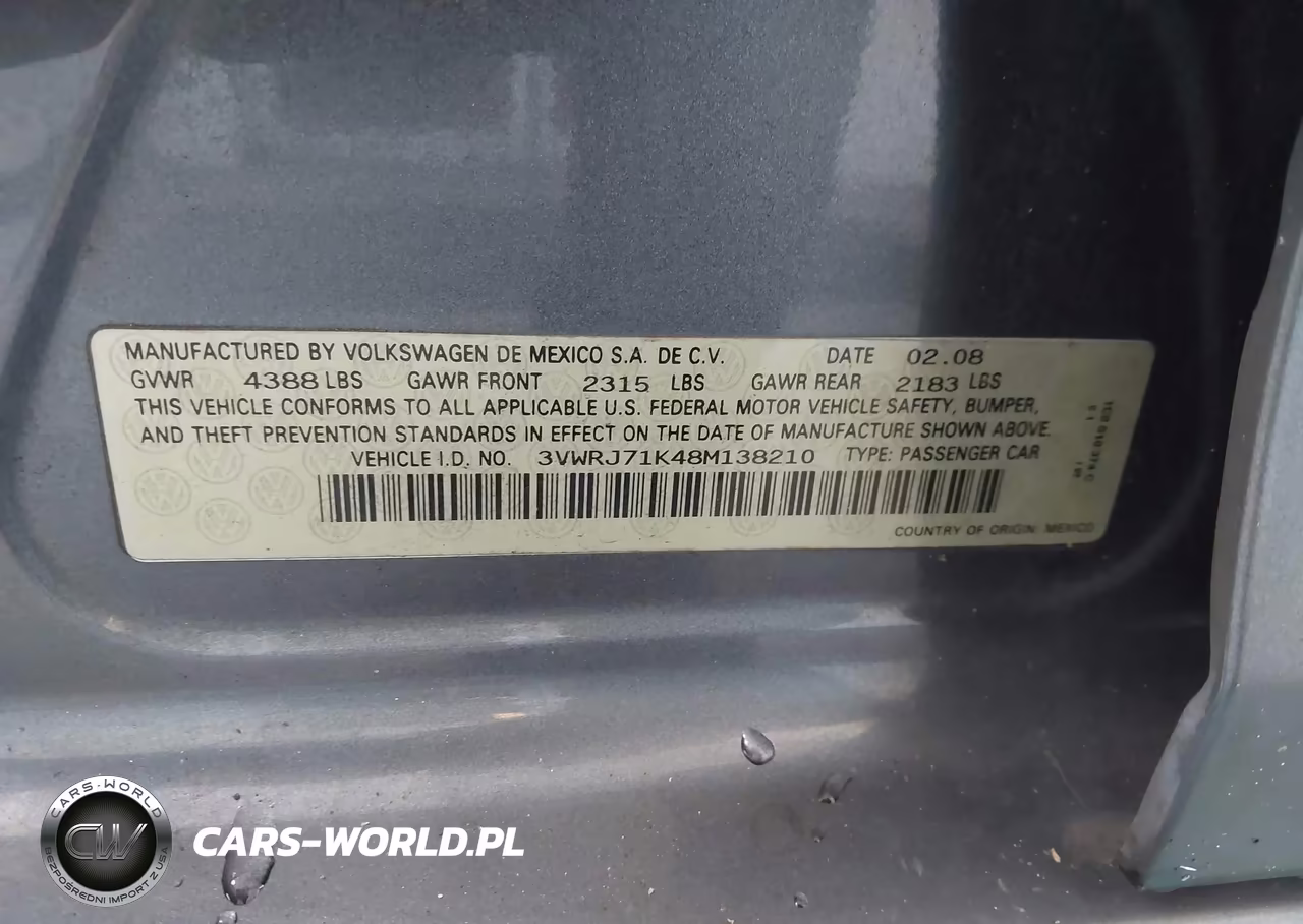 2008 Volkswagen Jetta Wolfsburg Edition VIN:3VWRJ71K48M138210 - 9