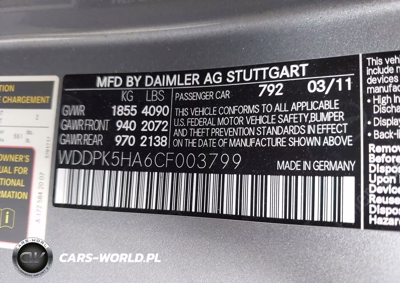 2012 Mercedes-Benz Slk 350 VIN:WDDPK5HA6CF003799 - 9