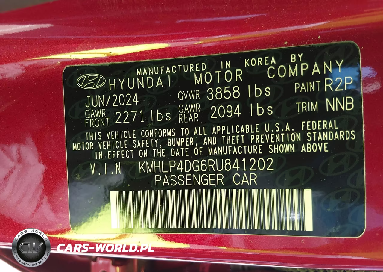 2024 Hyundai Elantra Limited VIN:KMHLP4DG6RU841202 - 9