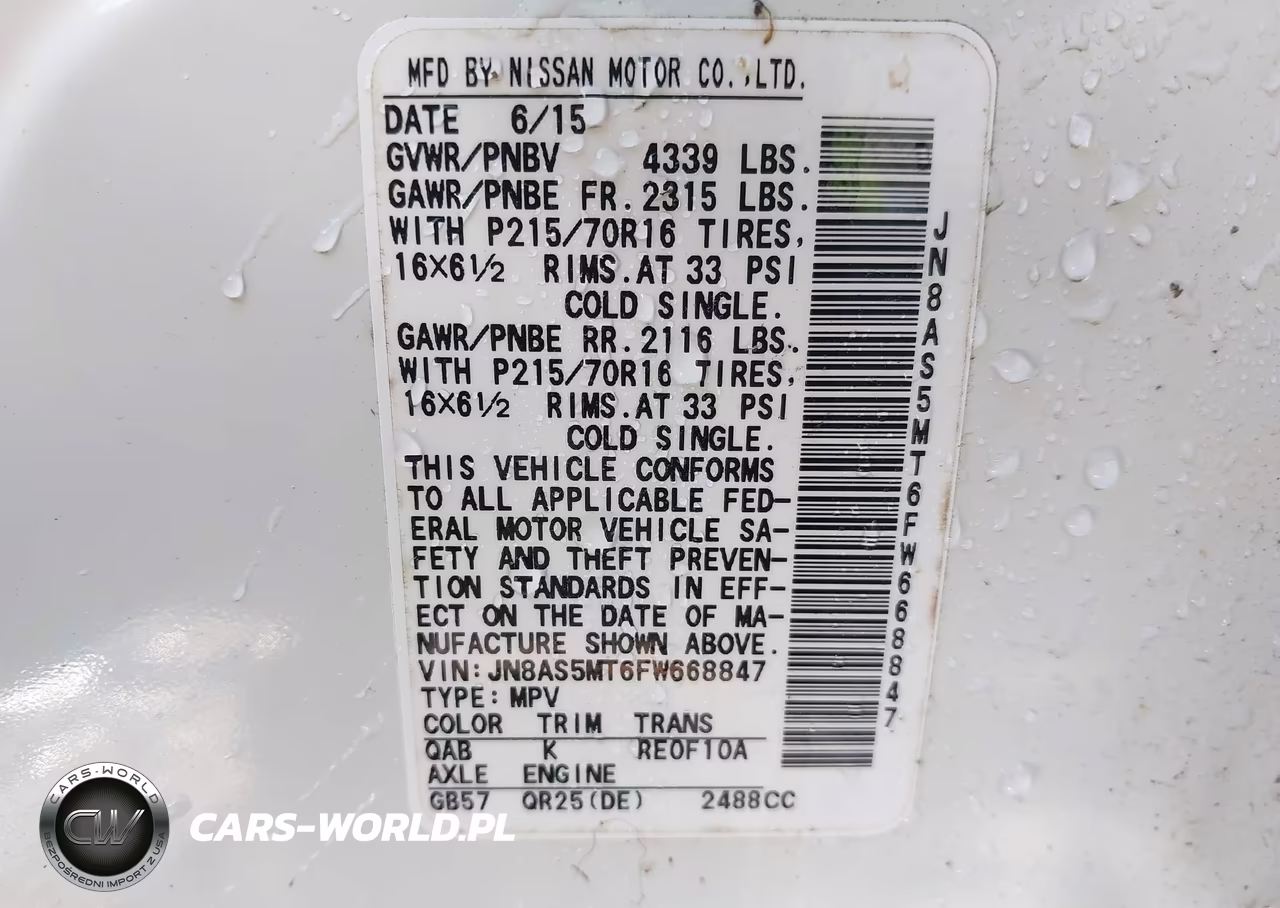 2015 Nissan Rogue Select S VIN:JN8AS5MT6FW668847 - 9