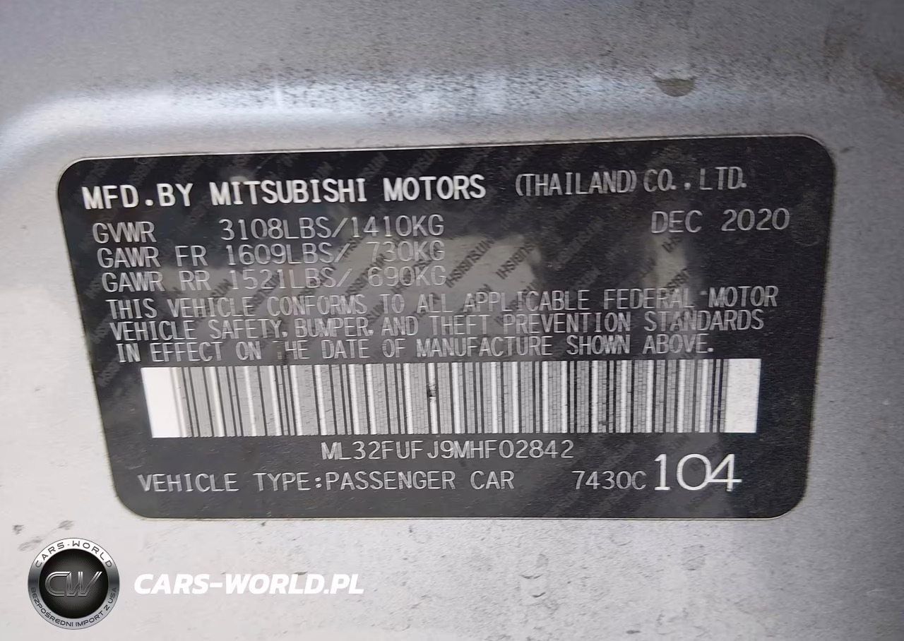 2021 Mitsubishi Mirage G4 Carbonite Edition-Es-Le VIN:ML32FUFJ9MHF02842 - 9
