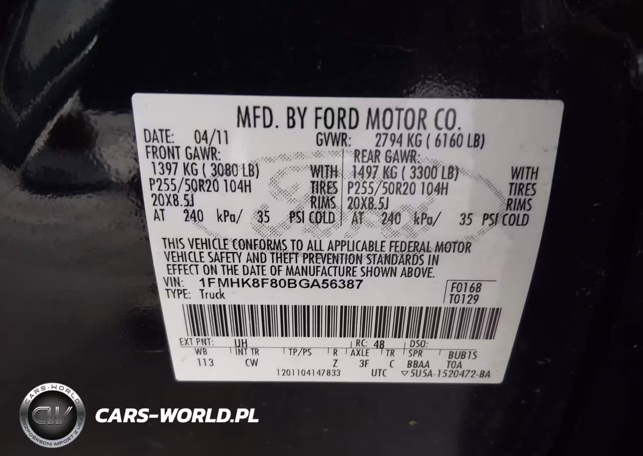 2011 Ford Explorer Limited VIN:1FMHK8F80BGA56387 - 9