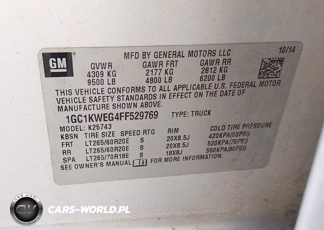 2015 Chevrolet Silverado 2500Hd Built After Aug 14 Ltz VIN:1GC1KWEG4FF529769 - 9
