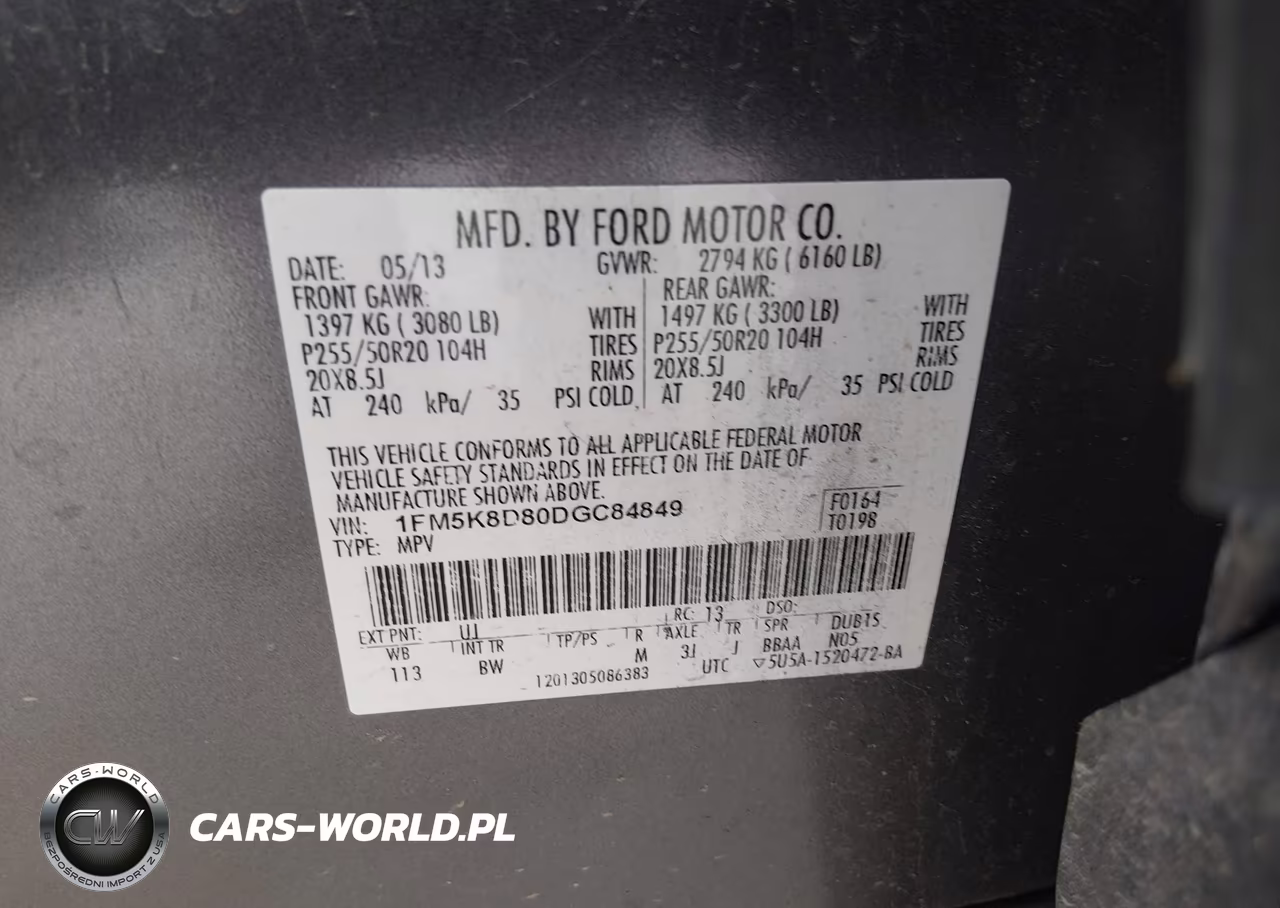 2013 Ford Explorer Xlt VIN:1FM5K8D80DGC84849 - 9