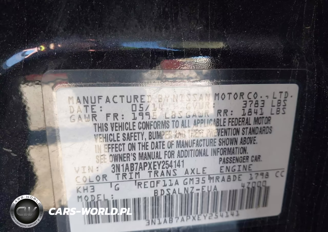 2014 Nissan Sentra Fe+ Sv VIN:3N1AB7APXEY254141 - 9