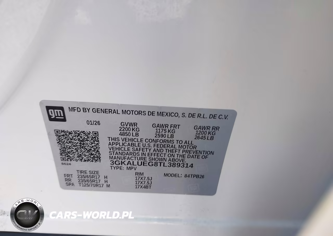 2026 GMC Terrain Elevation, Awd VIN:3GKALUEG8TL389314 - 9