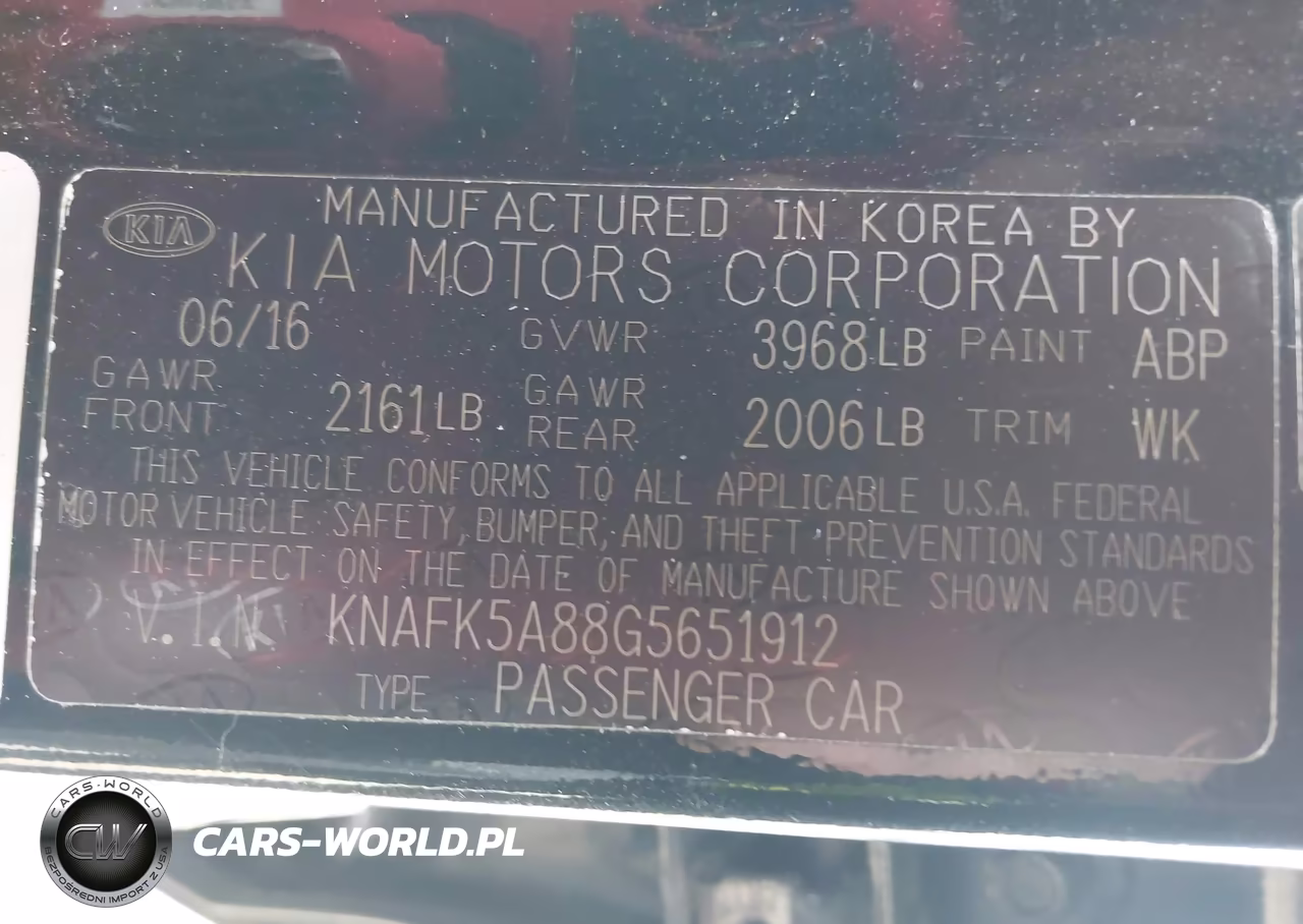 2016 Kia Forte Lx VIN:KNAFK5A88G5651912 - 9
