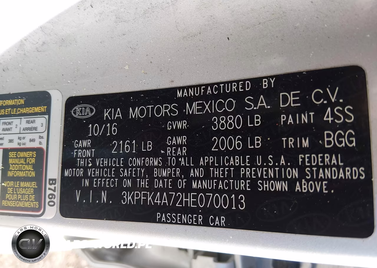 2017 Kia Forte Lx VIN:3KPFK4A72HE070013 - 9