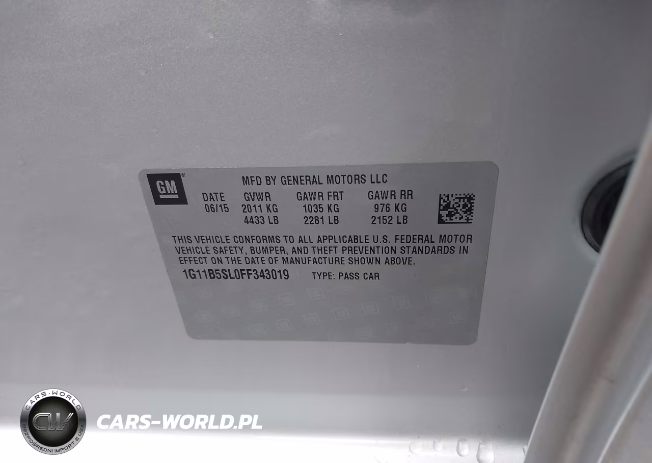 2015 Chevrolet Malibu Ls VIN:1G11B5SL0FF343019 - 9