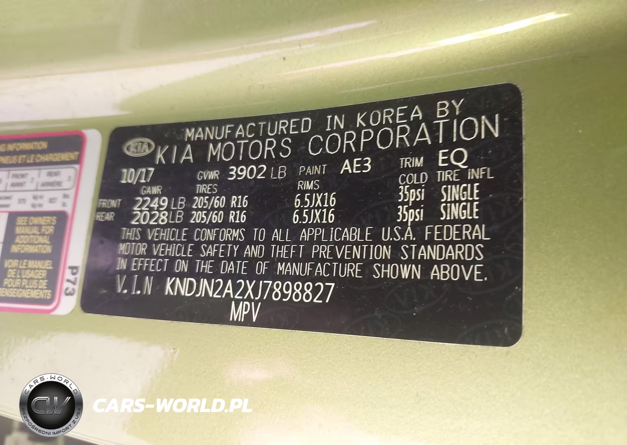 2018 Kia Soul VIN:KNDJN2A2XJ7898827 - 9
