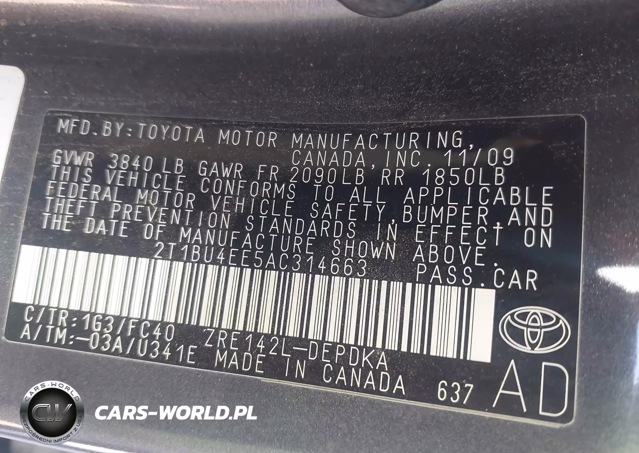 2010 Toyota Corolla Le VIN:2T1BU4EE5AC314663 - 9