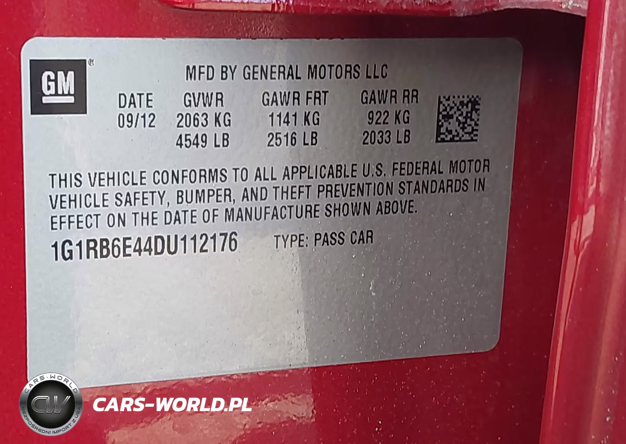 2013 Chevrolet Volt VIN:1G1RB6E44DU112176 - 9