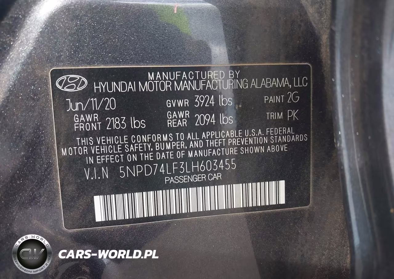 2020 Hyundai Elantra Se VIN:5NPD74LF3LH603455 - 9