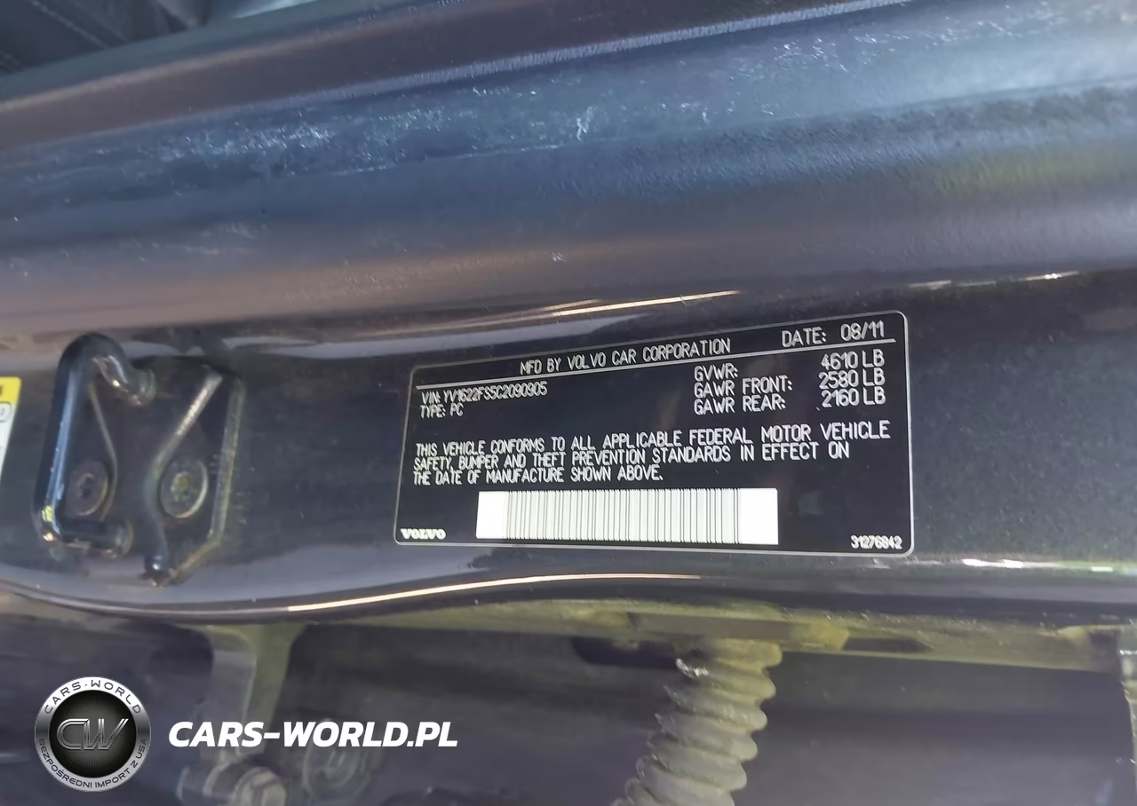 2012 Volvo S60 T5 VIN:YV1622FS5C2090905 - 9