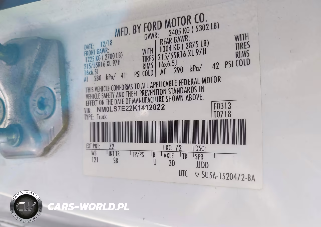 2019 Ford Transit Connect Xl VIN:NM0LS7E22K1412022 - 9