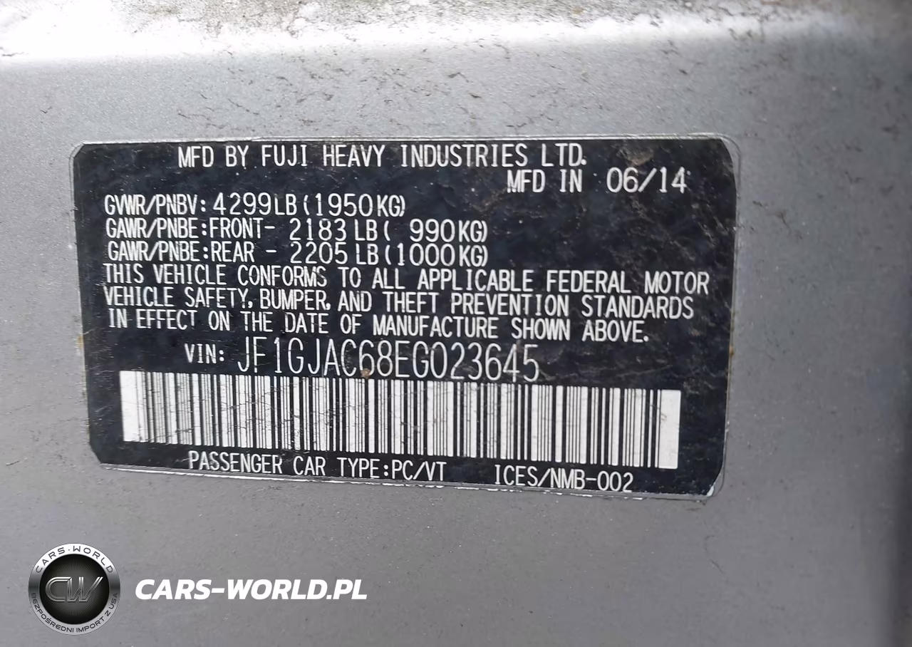 2014 Subaru Impreza 2.0I Premium VIN:JF1GJAC68EG023645 - 9