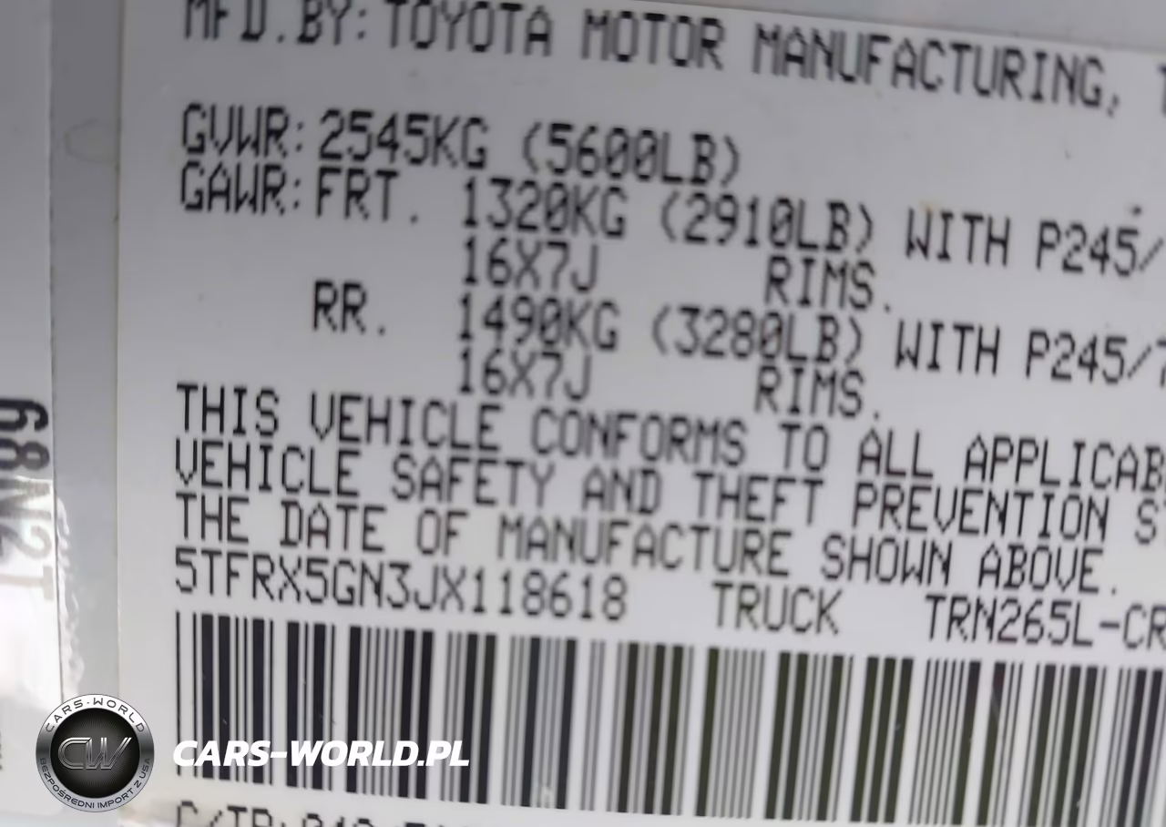 2018 Toyota Tacoma Sr VIN:5TFRX5GN3JX118618 - 9