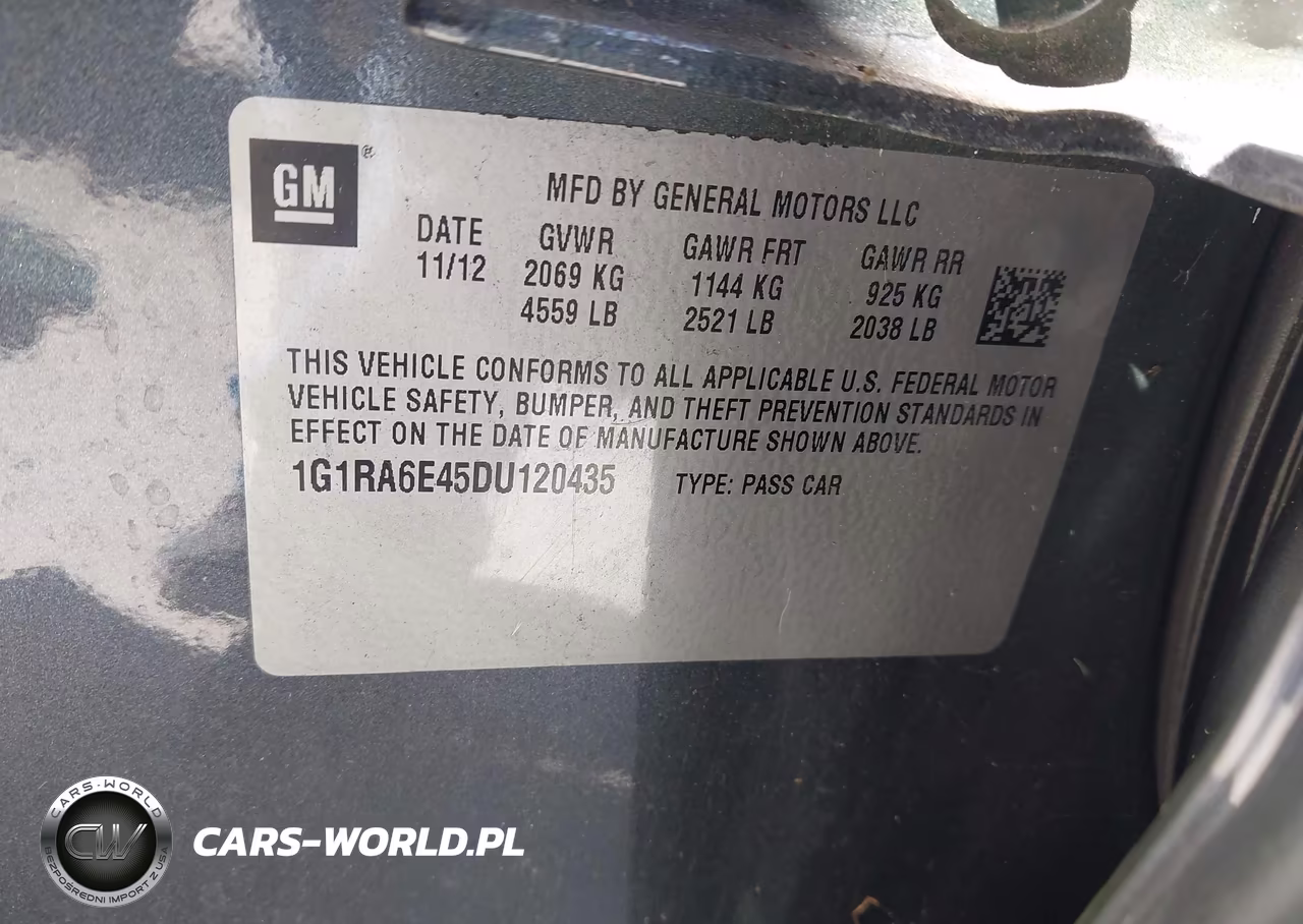 2013 Chevrolet Volt VIN:1G1RA6E45DU120435 - 9