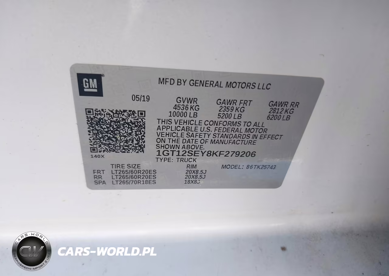2019 GMC Sierra 2500Hd Denali VIN:1GT12SEY8KF279206 - 9