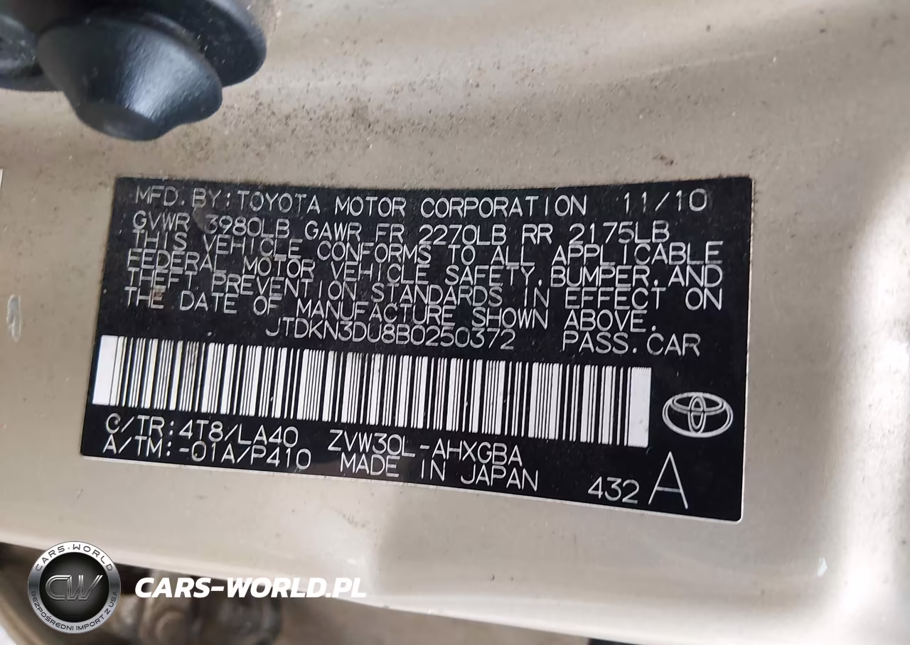 2011 Toyota Prius Four VIN:JTDKN3DU8B0250372 - 9