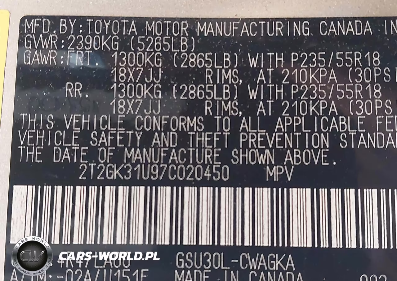 2007 Lexus Rx 350 VIN:2T2GK31U97C020450 - 14