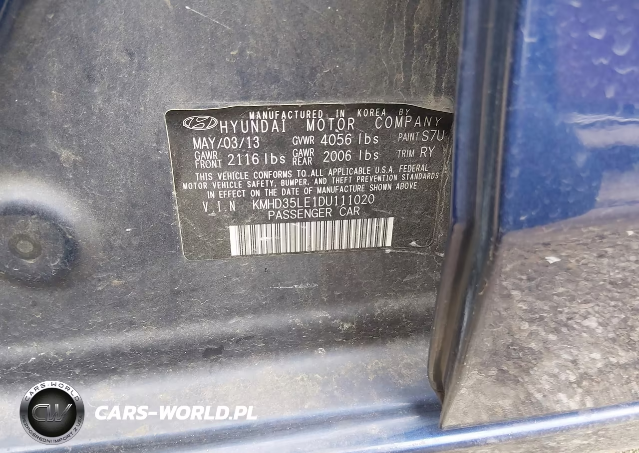 2013 Hyundai Elantra Gt VIN:KMHD35LE1DU111020 - 9