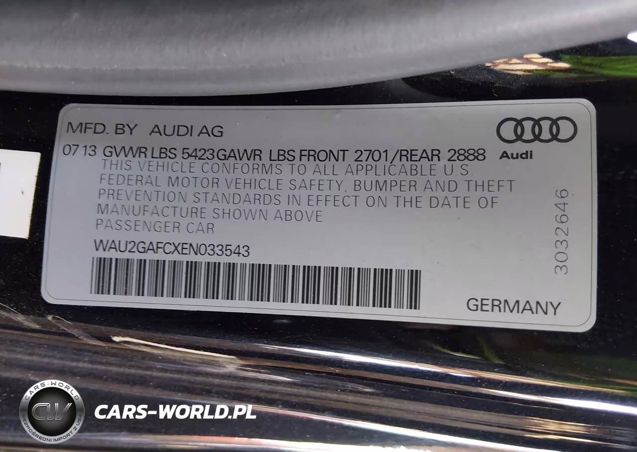 2014 Audi A7 3.0T Premium Plus VIN:WAU2GAFCXEN033543 - 9