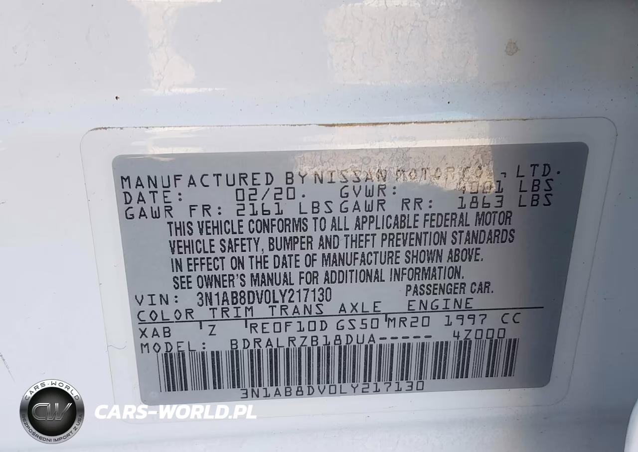 2020 Nissan Sentra Sr Xtronic Cvt VIN:3N1AB8DV0LY217130 - 9