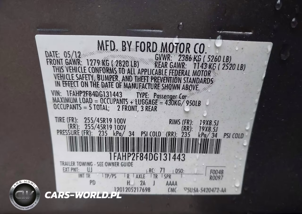 2013 Ford Taurus Limited VIN:1FAHP2F84DG131443 - 9