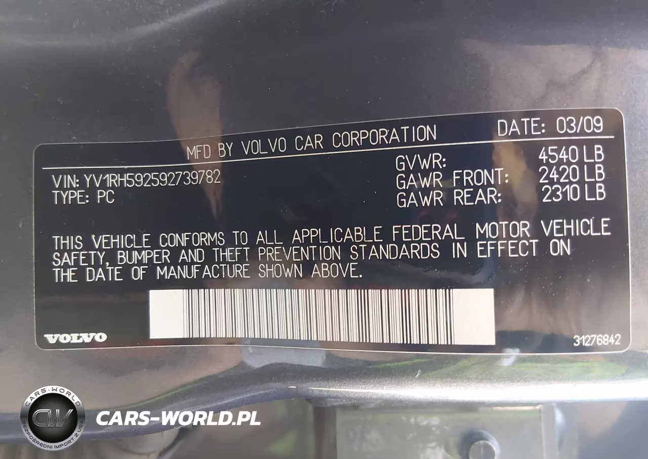 2009 Volvo S60 2.5T-2.5T Special Edition VIN:YV1RH592592739782 - 9