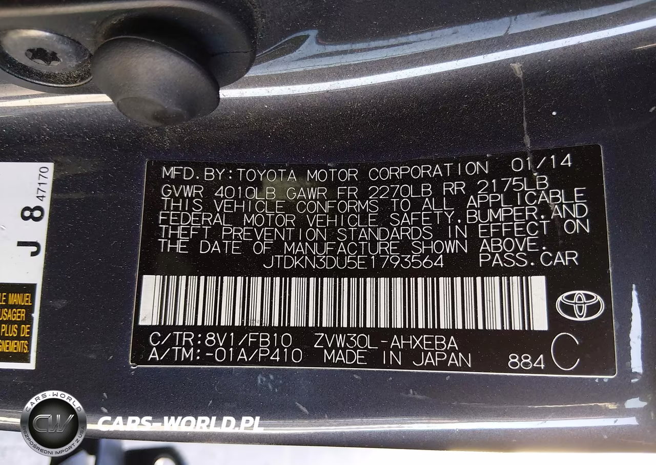 2014 Toyota Prius Three VIN:JTDKN3DU5E1793564 - 9