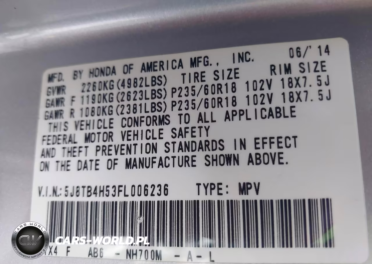 2015 Acura Rdx VIN:5J8TB4H53FL006236 - 9