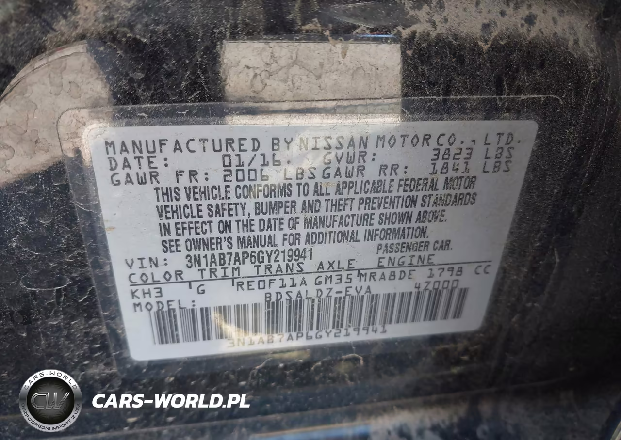2016 Nissan Sentra Sv VIN:3N1AB7AP6GY219941 - 9