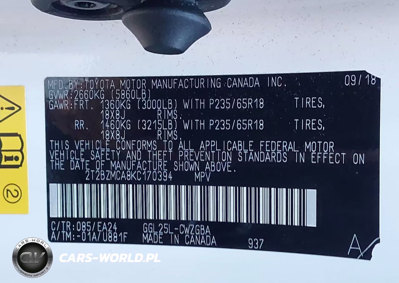 2019 Lexus Rx 350 VIN:2T2BZMCA8KC170394 - 9