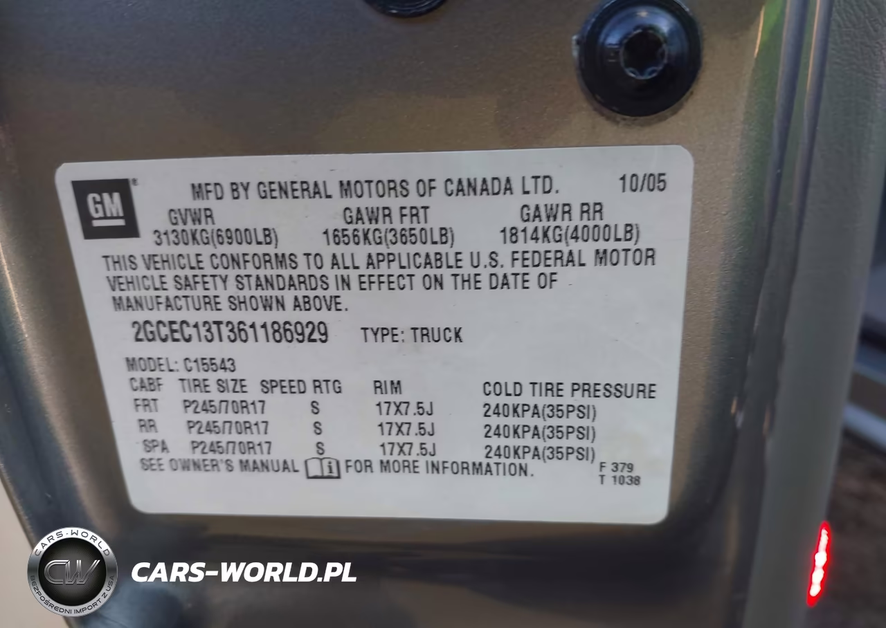 2006 Chevrolet Silverado 1500 Lt3 VIN:2GCEC13T361186929 - 9