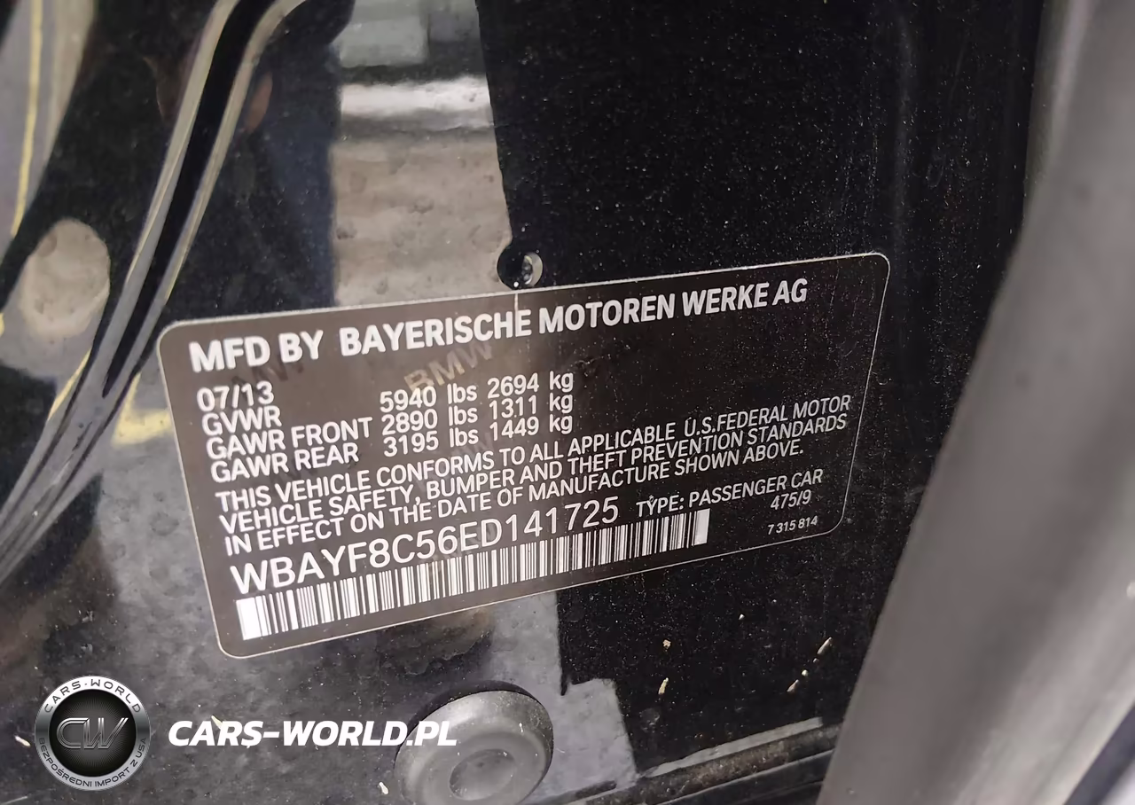 2014 BMW Alpina B7 xDrive VIN:WBAYF8C56ED141725 - 9