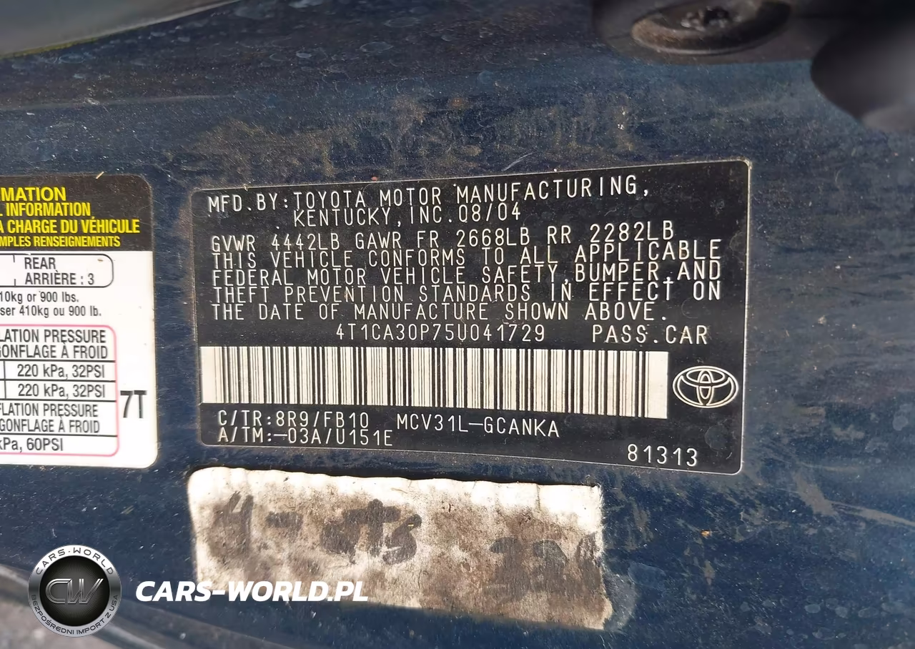 2005 Toyota Camry Solara Se V6 VIN:4T1CA30P75U041729 - 9