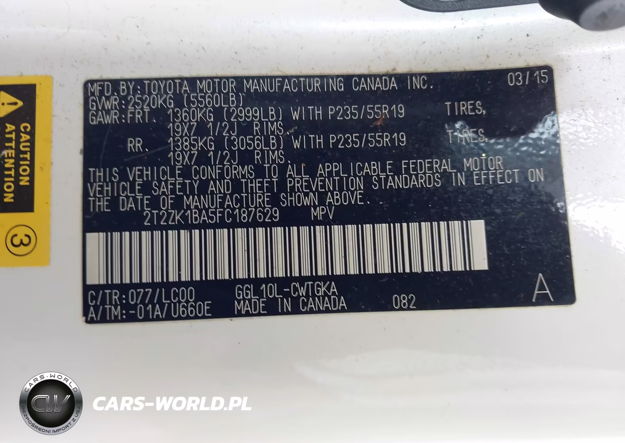 2015 Lexus Rx 350 VIN:2T2ZK1BA5FC187629 - 9