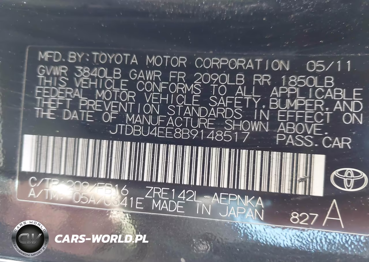 2011 Toyota Corolla Le VIN:JTDBU4EE8B9148517 - 9