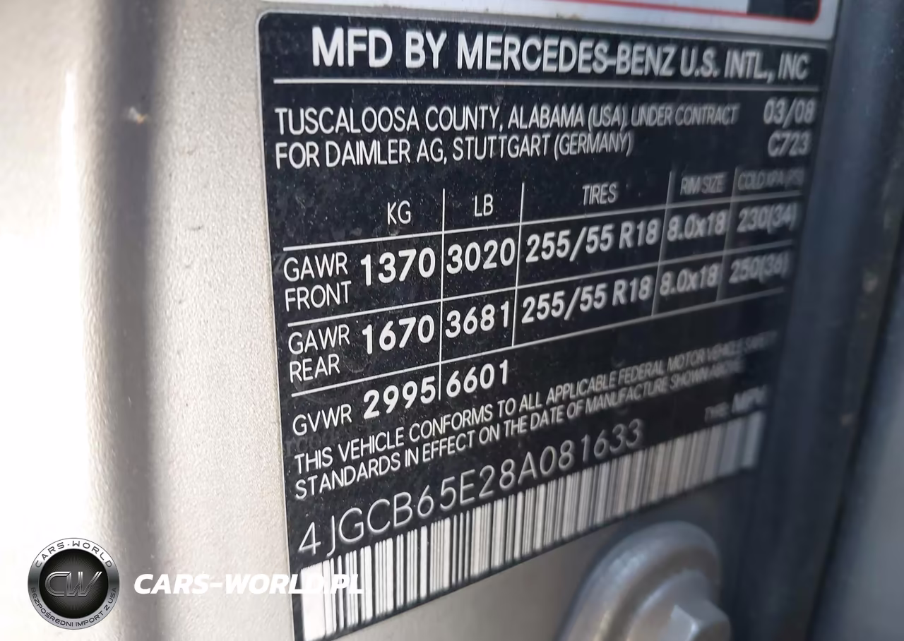 2008 Mercedes-Benz R 350 4Matic VIN:4JGCB65E28A081633 - 9