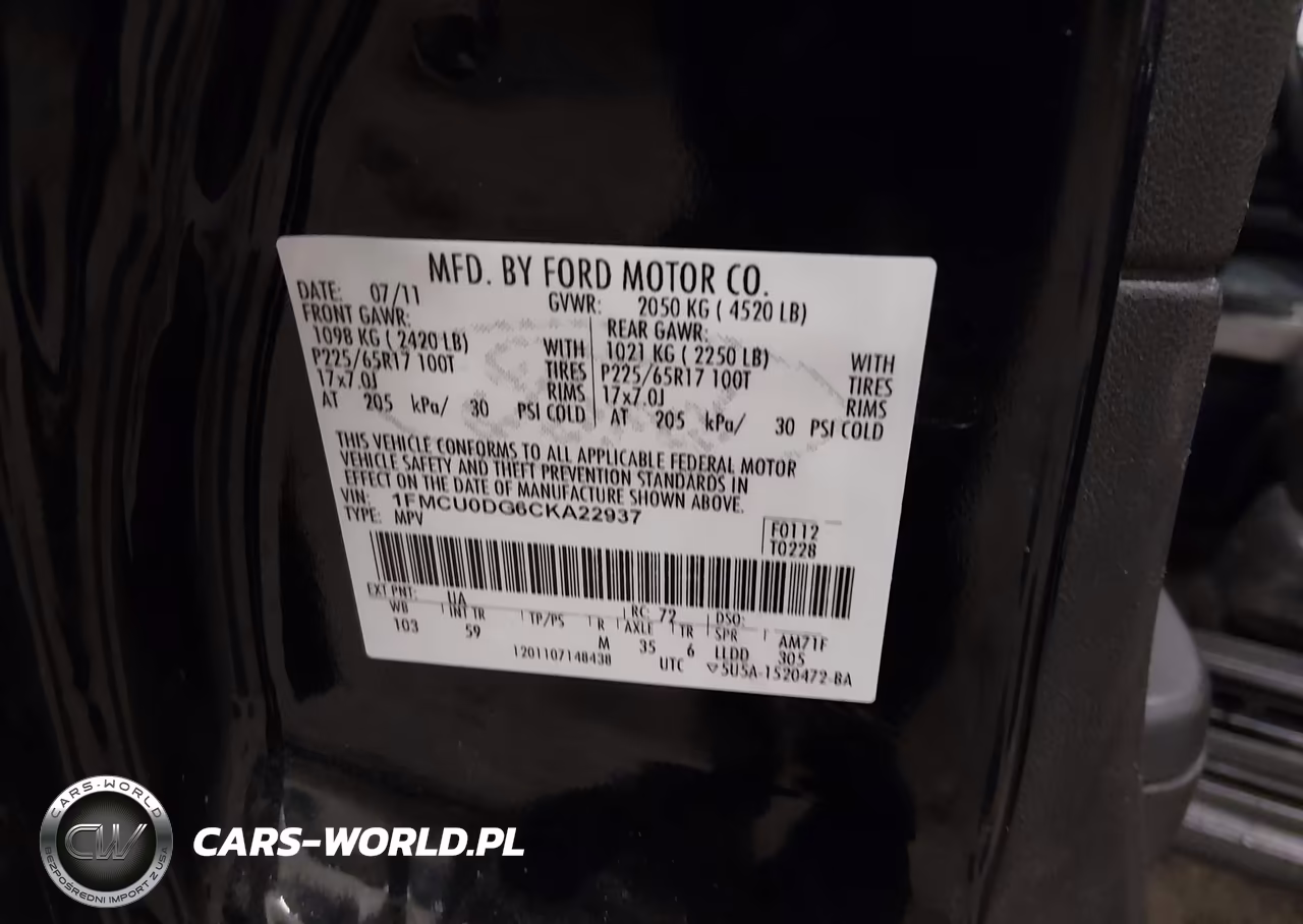 2012 Ford Escape Xlt VIN:1FMCU0DG6CKA22937 - 9