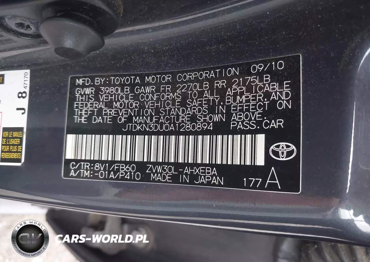 2010 Toyota Prius Iii VIN:JTDKN3DU0A1280894 - 9